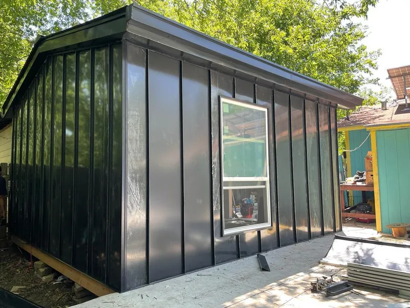 Black standing seam metal wall panels for Metal Roof Installation in West Haven-Sylvan